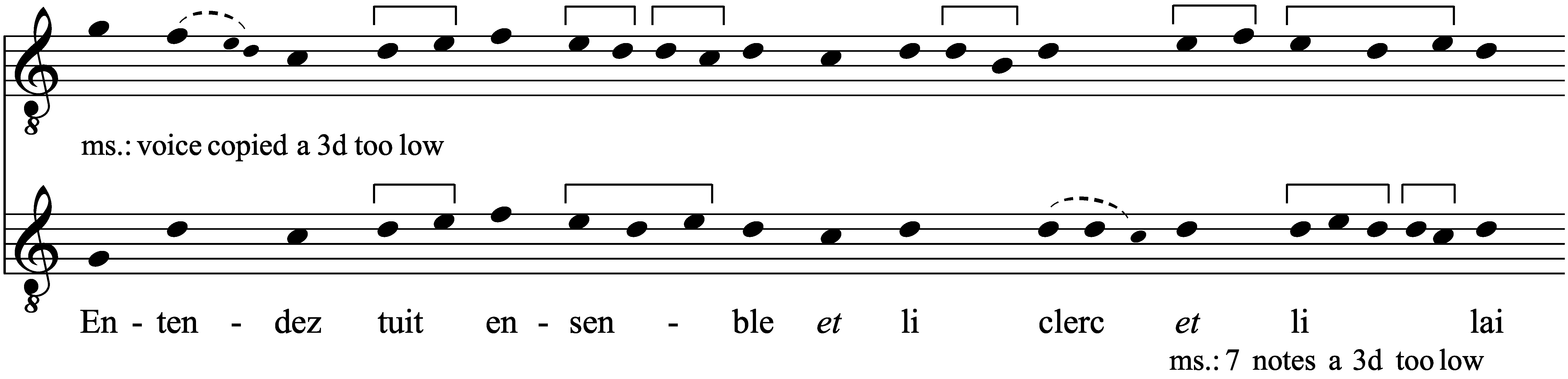 Work musical notation